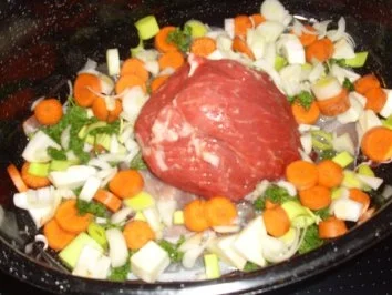 Rezept: Fleischgerichte: Deftiger Rinderbraten In Traubensaft Bild Nr. 2 Fleischgerichte: Deftiger Rinderbraten In Traubensaft - Rezept - Bild Nr. 2