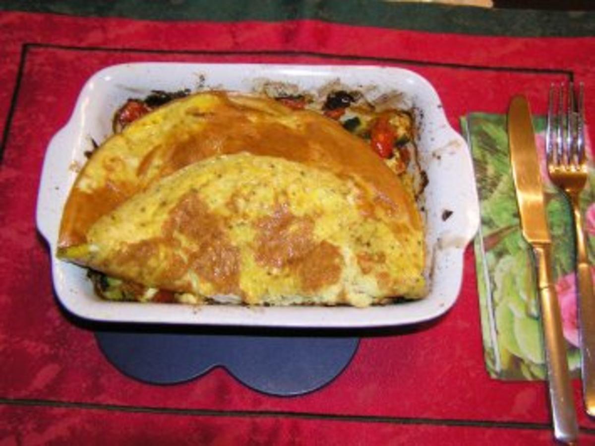 Gemüseauflauf mit Omelette - Rezept - Bild Nr. 2