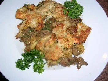 Rezept: Toretillini-Steinpilz-Auflauf Toretillini-Steinpilz-Auflauf - Rezept