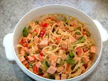 Nudelsalat mit Curry - Rezept