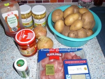 Ofengulasch mit Zwiebeln - Rezept