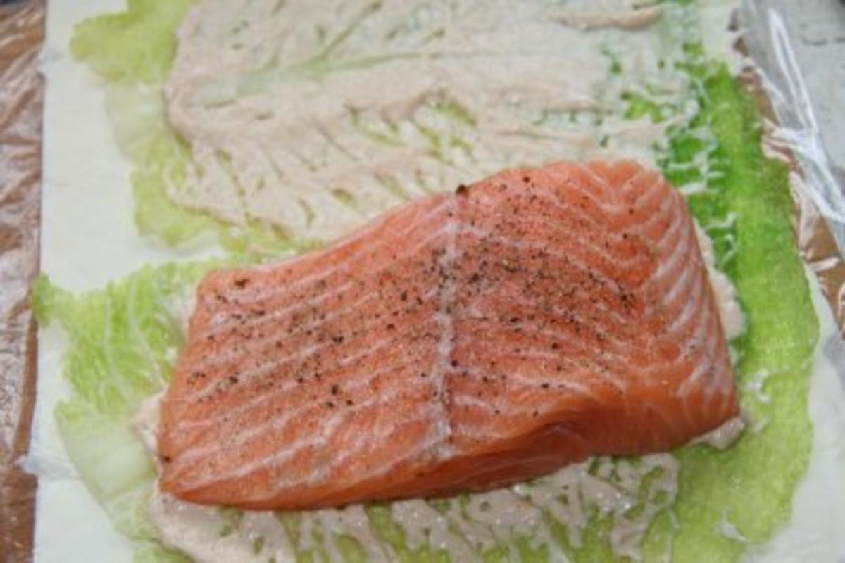 Lachs im Blätterteig - Rezept - Bild Nr. 5