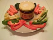Abendbrot: Gemüsedip mit Salsa Dip(Medium) - Rezept