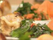 Gefüllter Tintenfisch mit Papaya-Ruccola-Salat á la Henssler - Rezept