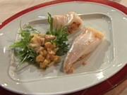 Gefüllter Tintenfisch mit Papaya-Rucola-Salat (Aleks Bechtel) - Rezept