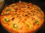 Backwaren: Cranberries-Kiwi-Limoncellokuchen - Rezept