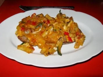 Rezept: Spanische Gemüse-Tortilla Spanische Gemüse-Tortilla - Rezept