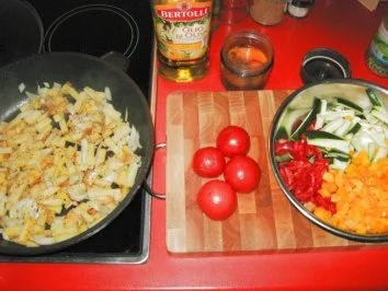 Rezept: Spanische Gemüse-Tortilla Bild Nr. 3 Spanische Gemüse-Tortilla - Rezept - Bild Nr. 3