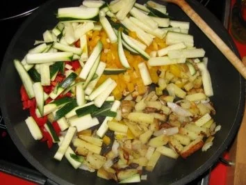 Rezept: Spanische Gemüse-Tortilla Bild Nr. 4 Spanische Gemüse-Tortilla - Rezept - Bild Nr. 4