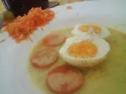 Rezept: Eier mit Senfsauce, karamelisierten Möhren und Apfel-Möhren-Salat Eier mit Senfsauce, karamelisierten Möhren und Apfel-Möhren-Salat - Rezept