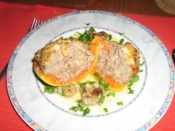 Rezept: Papaya mit Hackfüllung Bild Nr. 2 Papaya mit Hackfüllung - Rezept - Bild Nr. 2