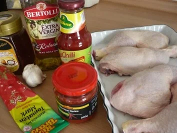 Rezept: Scharfe Hähnchenkeulen Bild Nr. 2 Scharfe Hähnchenkeulen - Rezept - Bild Nr. 2