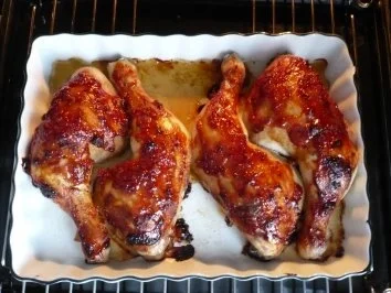 Rezept: Scharfe Hähnchenkeulen Scharfe Hähnchenkeulen - Rezept