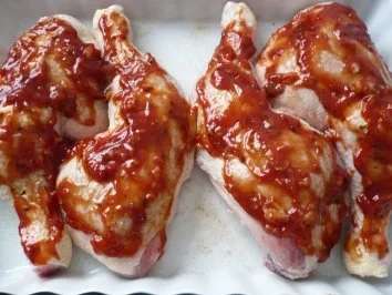 Rezept: Scharfe Hähnchenkeulen Bild Nr. 4 Scharfe Hähnchenkeulen - Rezept - Bild Nr. 4