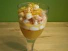 Garnelen-Zitrus-Salat mit Sauerrahmmousse und Orangen-Chili-Gelee - Rezept
