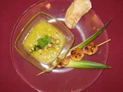 Ananas-Kaltschale mit Garnelen - Rezept