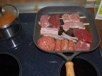 Rezept: Balkan-Teller mit Pommes und Djuvecreis Bild Nr. 4 Balkan-Teller mit Pommes und Djuvecreis - Rezept - Bild Nr. 4