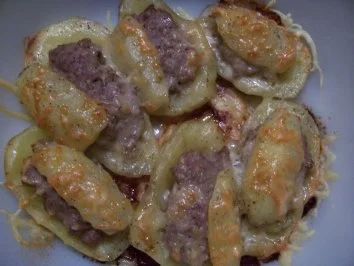 Snack...Gefüllte Kartoffeln mit Mütze - Rezept - Bild Nr. 3