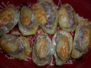 Snack...Gefüllte Kartoffeln mit Mütze - Rezept