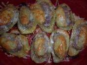 Snack...Gefüllte Kartoffeln mit Mütze - Rezept