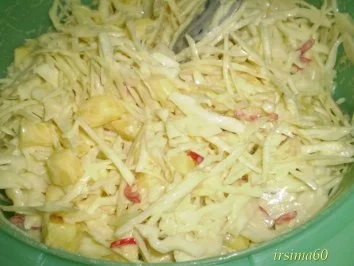 Rezept: Scharfer Weißkohlsalat mit Ananas Bild Nr. 4 Scharfer Weißkohlsalat mit Ananas - Rezept - Bild Nr. 4