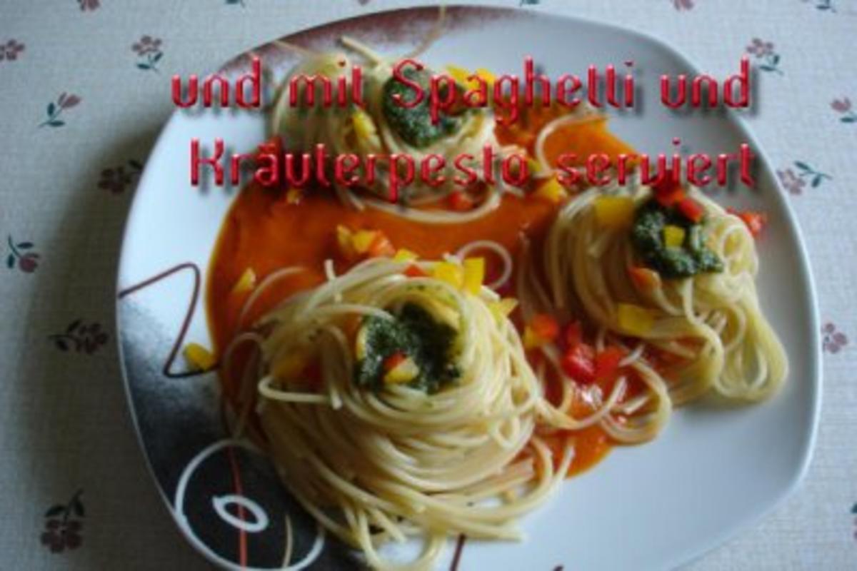 Spaghetti mit Paprikasauce - Rezept