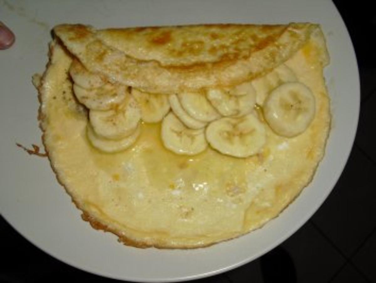Omelett mit Bananen. - Rezept - Bild Nr. 2