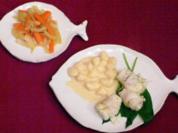 Bärlauch-Schollenröllchen mit Gnocchi, Karotten-Fenchelgemüse - Rezept