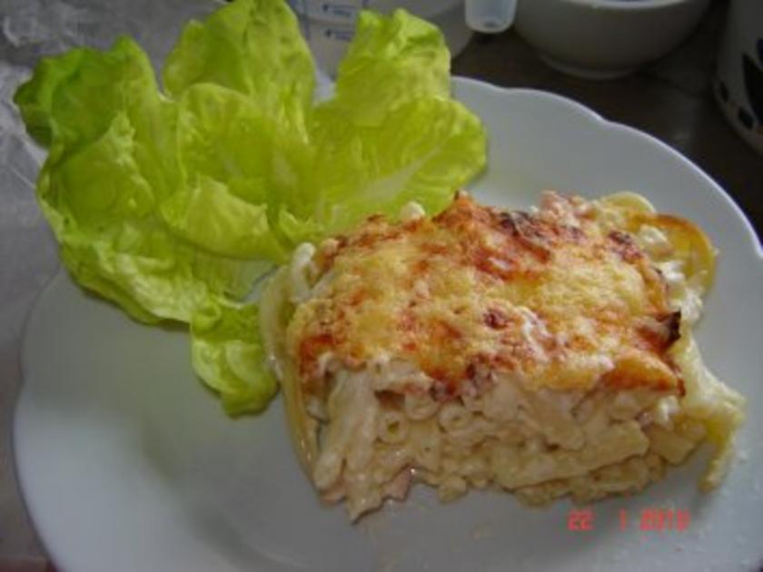 Makkaroni Auflauf mit Schinken - einfach - von dickerle