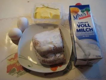 Rezept: Armer Ritter aus Stollen Rest Bild Nr. 2 Armer Ritter aus Stollen Rest - Rezept - Bild Nr. 2