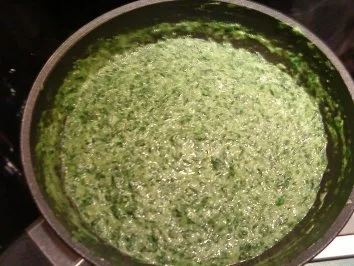 Rezept: Pasta mit Spinatsauce und Scampis Bild Nr. 4 Pasta mit Spinatsauce und Scampis - Rezept - Bild Nr. 4