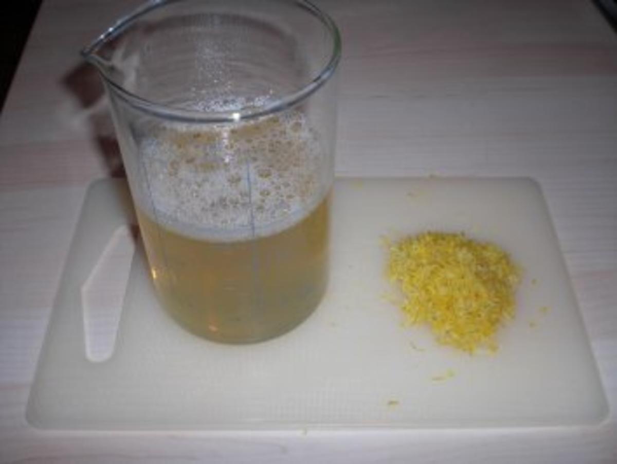 Holunderblüten-Zitronen-Sorbet im Reagenzglas - Rezept - Bild Nr. 2
