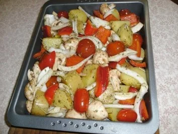 Ofenkartoffeln Mediteran - Rezept