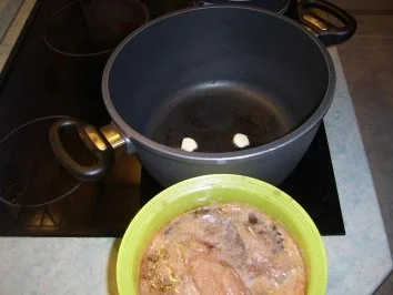 Mit  Schinken & Gemüse gefüllte Hühnerbrust an Bohnen - Ananasgemüse - Rezept - Bild Nr. 13