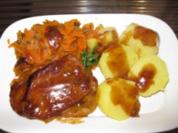 Minutenschnitzel mit Möhrengemüse und Kartoffeln - Rezept