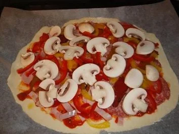 Frühlingspizza - Rezept - Bild Nr. 4