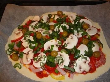 Frühlingspizza - Rezept - Bild Nr. 5