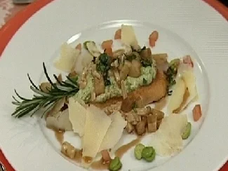 Crostini mit Saubohnen, Birne und Pecorino - Rezept - Bild Nr. 9