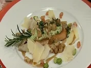 Crostini mit Saubohnen, Birne und Pecorino - Rezept - Bild Nr. 9