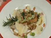 Crostini mit Saubohnen, Birne und Pecorino - Rezept - Bild Nr. 9