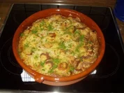 Gulasch-Mett-Topf mit Kartoffelkruste - Rezept