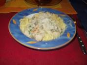 Spagetti selbstgemacht con frutti di mare - Rezept