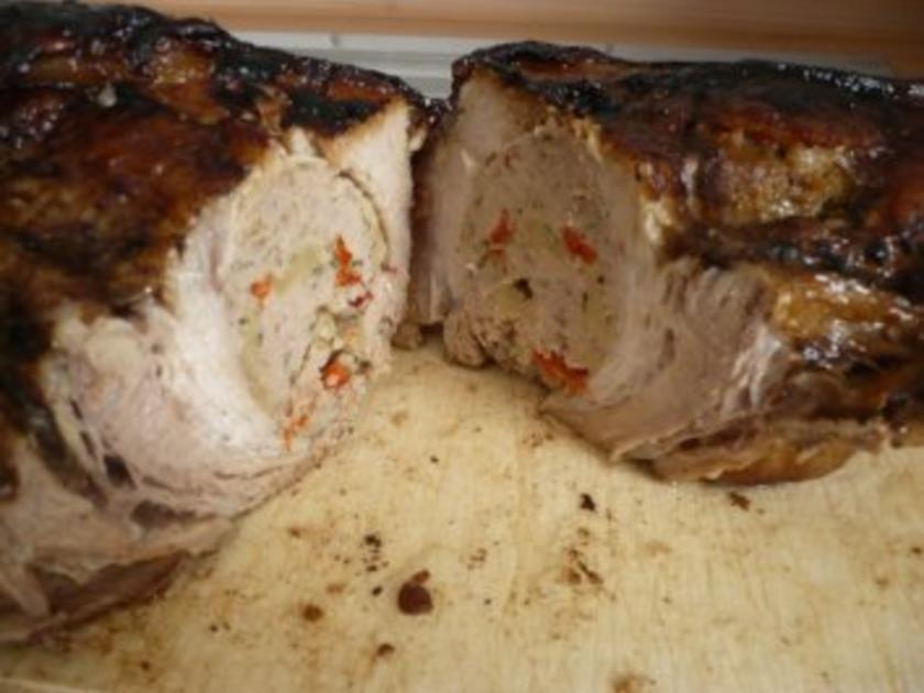 Gefüllter Schweinebraten - Rezept mit Bild - kochbar.de