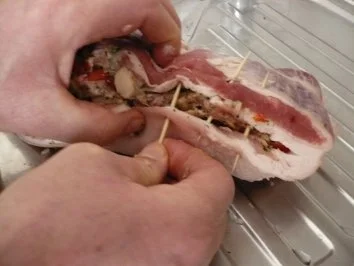 Gefüllter Schweinebraten - Rezept - Bild Nr. 6