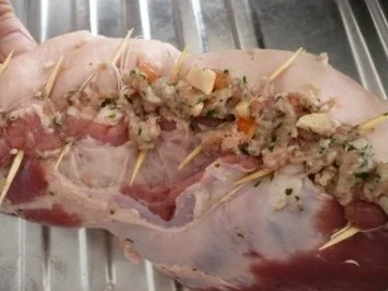 Gefüllter Schweinebraten - Rezept - Bild Nr. 7