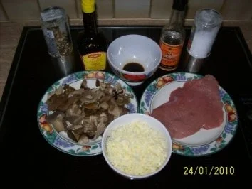 "rouladen vom Kalbsfilet mit pilzefüllung"und Pilz-Sahne-Sauce - Rezept - Bild Nr. 2