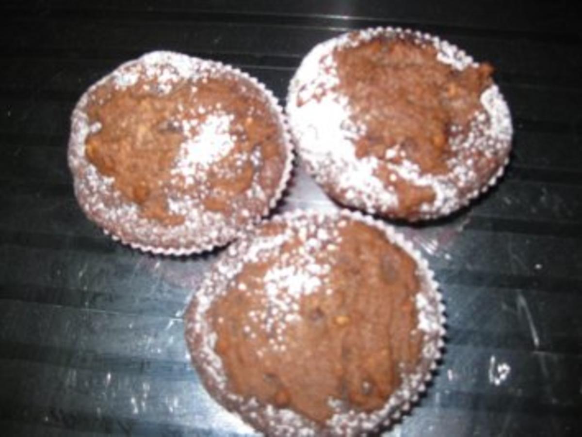 Schoko-Erdnuss-Mandel-kaffee-Muffins - Rezept - Bild Nr. 2