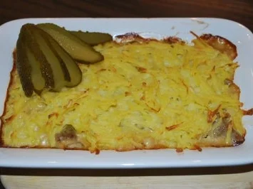 Rezept: Geschnetzeltes mit Rösti-Haube "Stroganoff" Bild Nr. 3 Geschnetzeltes mit Rösti-Haube "Stroganoff" - Rezept - Bild Nr. 3