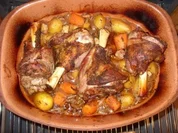 D: Lammhaxerl aus dem Römertopf - Rezept