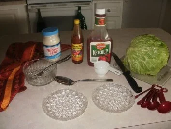 Rezept: Iceberg Keile fuer einen schnellen Salat - sehr einfach- gut mit Casserole Bild Nr. 2 Iceberg Keile fuer einen schnellen Salat - sehr einfach- gut mit Casserole - Rezept - Bild Nr. 2